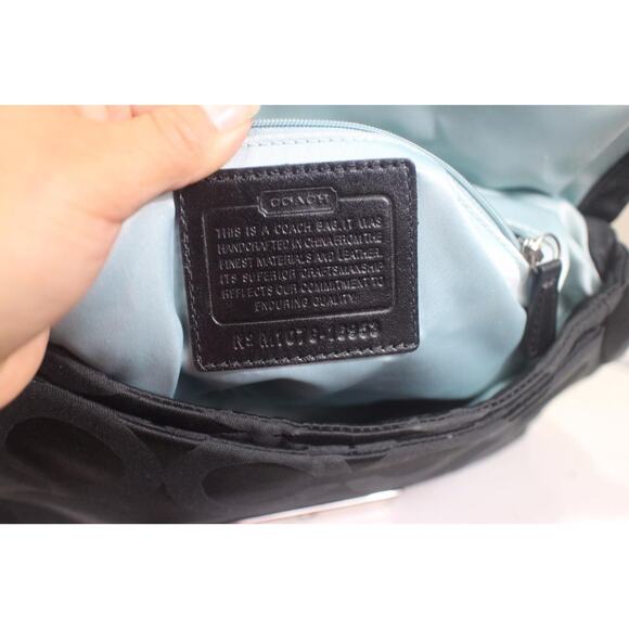 Coach Kristin Op Art Sateen Small Hippie 16953 Shoulder Bag (PU900 - Picture 6 of 6